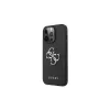 Guess GUHCP13LSA4GSBK iPhone 13 Pro/ 13 6,1" készülékhez kemény tok Saffiano 4G Metal Logo fekete