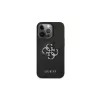 Guess GUHCP13LSA4GSBK iPhone 13 Pro/ 13 6,1" készülékhez kemény tok Saffiano 4G Metal Logo fekete