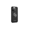 Guess GUHCP13LSA4GSBK iPhone 13 Pro/ 13 6,1" készülékhez kemény tok Saffiano 4G Metal Logo fekete