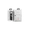 Guess GUHCP13LSA4GSBK iPhone 13 Pro/ 13 6,1" készülékhez kemény tok Saffiano 4G Metal Logo fekete