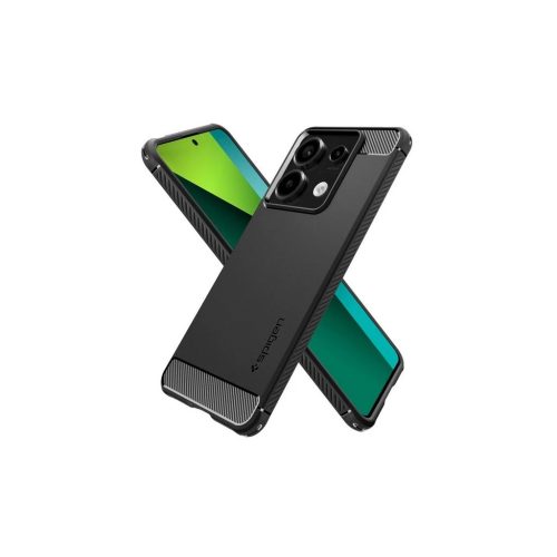 Spigen Rugged Armor Xiaomi Redmi Note 13 Pro 5G / Poco X6 5G készülékhez tok, matt fekete ACS07254