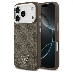   Tok Guess 4G Triangle Logo MagSafe iPhone 17 Pro készülékhez barna