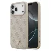 Guess Leather 4G Triangle Strass MagSafe tok iPhone 17 Pro Max készülékhez rózsaszín