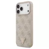 Guess Leather 4G Triangle Strass MagSafe tok iPhone 17 Pro Max készülékhez rózsaszín