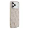 Guess Leather 4G Triangle Strass MagSafe tok iPhone 17 Pro Max készülékhez rózsaszín