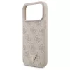 Guess Leather 4G Triangle Strass MagSafe tok iPhone 17 Pro Max készülékhez rózsaszín