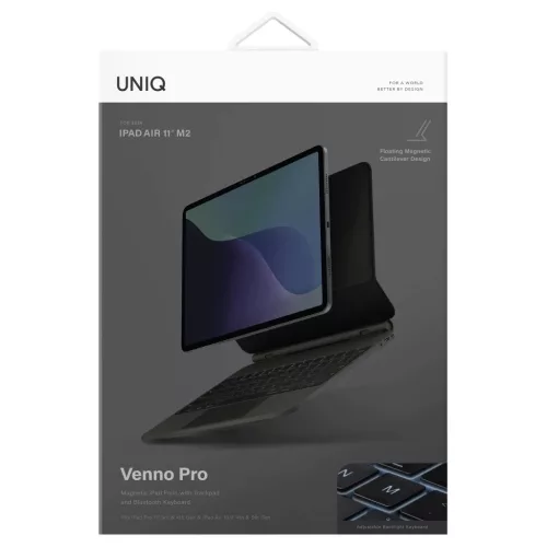 UNIQ Venno Pro Magnetic Smart billentyűzetes tok iPad Air 11" (2024/25) készülékhez | iPad Air 10.9" (2022/20) készülékhez