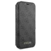 Guess GUFLBKSP12L4GG iPhone 12 Pro Max 6,7" készülékhez füzet tok 4G Charms Collection aszürke