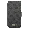 Guess GUFLBKSP12L4GG iPhone 12 Pro Max 6,7" készülékhez füzet tok 4G Charms Collection aszürke