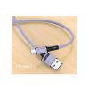 USAMS U52 microUSB 2A Gyors töltőkábel 1m lila SJ435USB04 (US-SJ435)