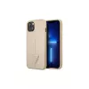 Guess GUHCP13SPSATLE iPhone 13 mini készülékhez kemény tok SaffianoTriangle Logo bézs
