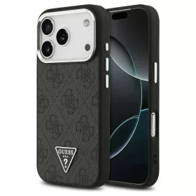   Guess 4G Triangle Logo MagSafe tok iPhone 17 Pro készülékhez fekete ezüst
