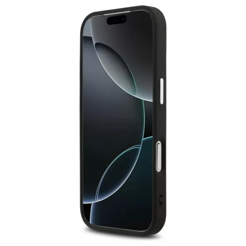 Guess 4G Triangle Logo MagSafe tok iPhone 17 Pro készülékhez fekete ezüst