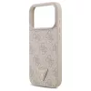 Guess Leather 4G Triangle Strass MagSafe tok iPhone 17 Pro készülékhez rózsaszín