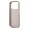 Guess Leather 4G Triangle Strass MagSafe tok iPhone 17 Pro készülékhez rózsaszín