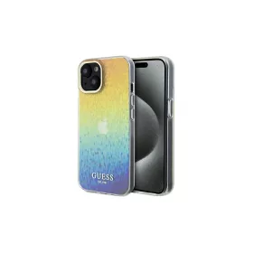   Guess GUHCP14SHDECMI iPhone 14 / 15 / 13 6.1" készülékhez kemény tok IML Faceted Mirror Disco Iridesc