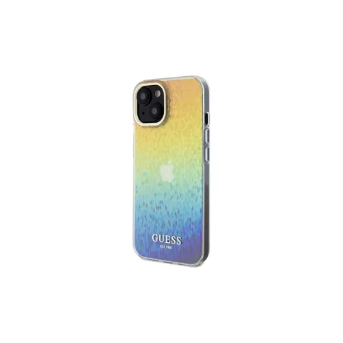 Guess GUHCP14SHDECMI iPhone 14 / 15 / 13 6.1" készülékhez kemény tok IML Faceted Mirror Disco Iridesc
