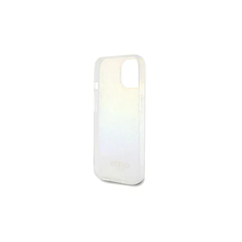 Guess GUHCP14SHDECMI iPhone 14 / 15 / 13 6.1" készülékhez kemény tok IML Faceted Mirror Disco Iridesc