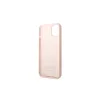 Guess GUHMP13SSBPLP iPhone 13 mini 5,4" készülékhez kemény tok Silicone Logo Plate MagSafe rózsaszín