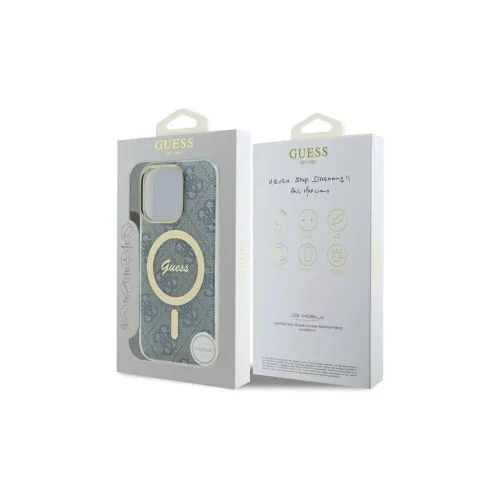 Guess GUHMP16XH4STB iPhone 16 Pro Max készülékhez keménytok IML 4G MagSafe kék