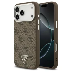   Guess 4G Triangle Logo MagSafe tok iPhone 17 Pro Max készülékhez barna
