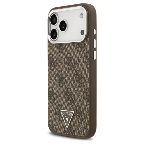 Guess 4G Triangle Logo MagSafe tok iPhone 17 Pro Max készülékhez barna