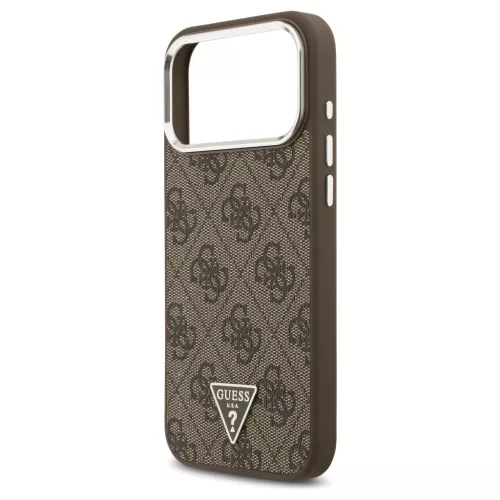 Guess 4G Triangle Logo MagSafe tok iPhone 17 Pro Max készülékhez barna