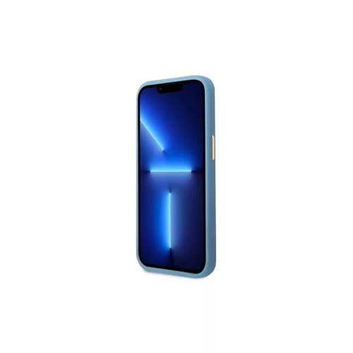 Guess GUHMP14LU4GPRB iPhone 14 Pro készülékhez 6.1" merev tok 4G Logo Plate MagSafe kék
