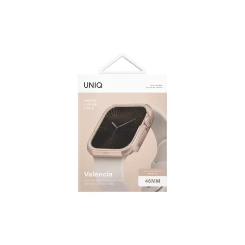 UNIQ Valencia tok Apple Watch Series 46mm készülékhez arany