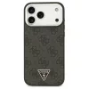 Tok Guess 4G Triangle Logo MagSafe iPhone 17 Pro Max készülékhez fekete ezüst