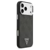 Tok Guess 4G Triangle Logo MagSafe iPhone 17 Pro Max készülékhez fekete ezüst