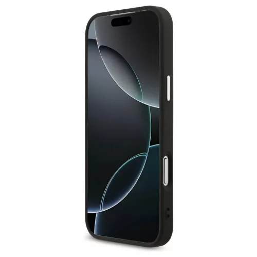Tok Guess 4G Triangle Logo MagSafe iPhone 17 Pro Max készülékhez fekete ezüst