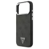 Tok Guess 4G Triangle Logo MagSafe iPhone 17 Pro Max készülékhez fekete ezüst