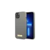 Guess GUHMP13SSPLG iPhone 13 mini készülékhez 5,4" kemény tok Silicone Logo Plate MagSafe szürke