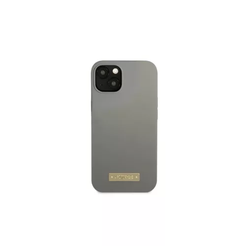 Guess GUHMP13SSPLG iPhone 13 mini készülékhez 5,4" kemény tok Silicone Logo Plate MagSafe szürke