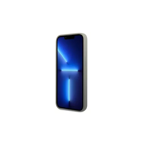 Guess GUHMP13SSPLG iPhone 13 mini készülékhez 5,4" kemény tok Silicone Logo Plate MagSafe szürke