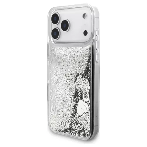 Guess Liq. Glitter Charms tok az iPhone 17 Pro Max készülékhez ezüst