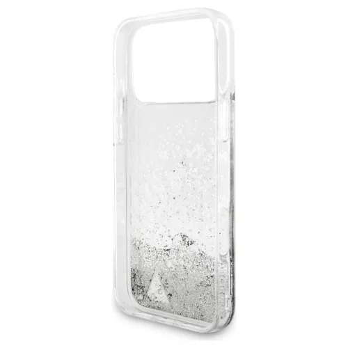 Guess Liq. Glitter Charms tok az iPhone 17 Pro Max készülékhez ezüst