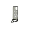 Guess GUHMP16XHCTSGNSK iPhone 16 Pro Max készülékhez kemény tok Crossbody Cord Script MagSafe fekete
