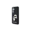 Karl Lagerfeld KLHCS24M3DRKCNK S24+ S926 készülékhez kemény tok 3D Rubber Karl&Choupette fekete