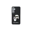 Karl Lagerfeld KLHCS24M3DRKCNK S24+ S926 készülékhez kemény tok 3D Rubber Karl&Choupette fekete