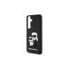 Karl Lagerfeld KLHCS24M3DRKCNK S24+ S926 készülékhez kemény tok 3D Rubber Karl&Choupette fekete