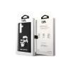 Karl Lagerfeld KLHCS24M3DRKCNK S24+ S926 készülékhez kemény tok 3D Rubber Karl&Choupette fekete