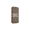 Guess GUBKP13L4GDBR iPhone 13 Pro/13 készülékhez 6,1" book 4G Stripe, barna