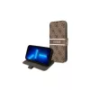 Guess GUBKP13L4GDBR iPhone 13 Pro/13 készülékhez 6,1" book 4G Stripe, barna