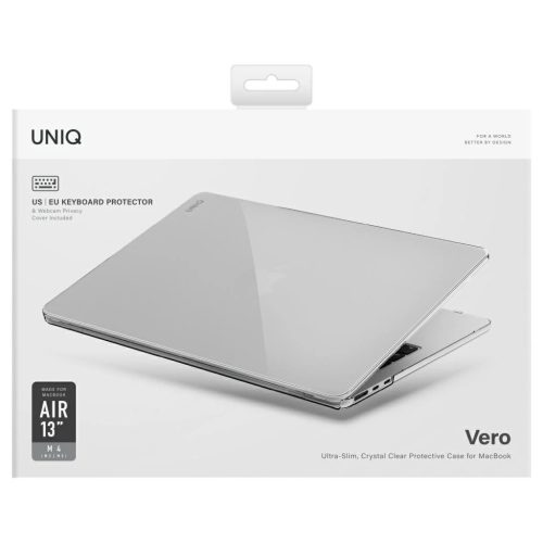 Tok UNIQ Vero MacBook Air 13" M2/M3/M4 (2022-2025) készülékhez átlátszó