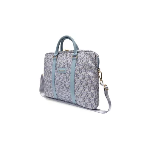 Guess táska GUCB15HGCFSEB 16" GCube Stripes kék