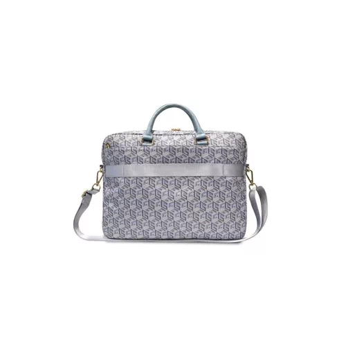 Guess táska GUCB15HGCFSEB 16" GCube Stripes kék