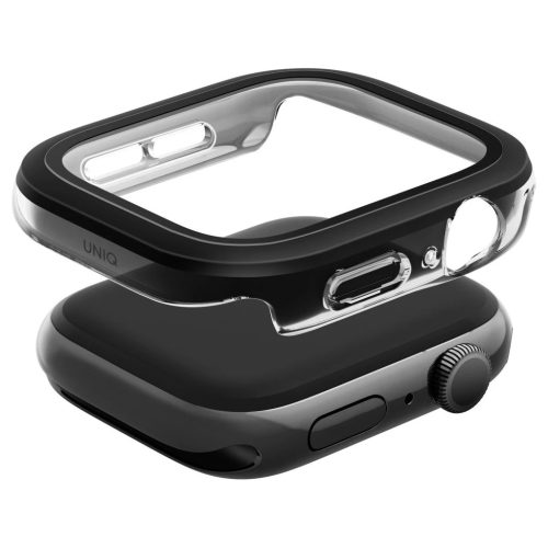 UNIQ Voute tok Apple Watch Series 10/11 42mm készülékhez temperált üveg fekete