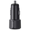 USAMS YT Series CC283 60W autós töltő 1xUSB-A 1xUSB-C fekete